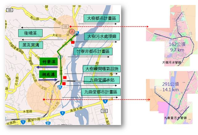 污水收納範圍圖